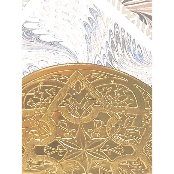 Exotic Star Of David Artist Signed Framed Gold Handpainted Mediterranean Culture - Picture 11 of 16